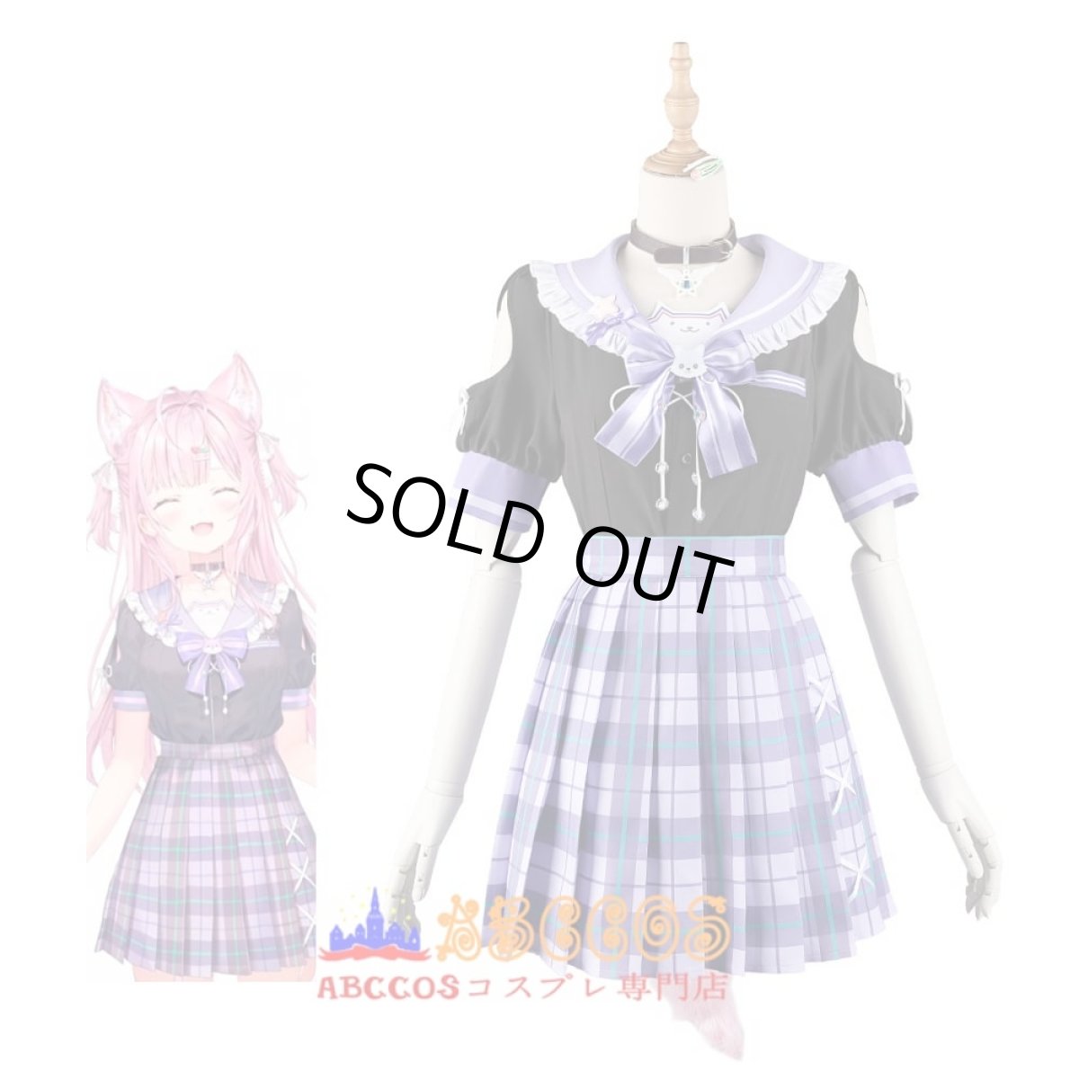 画像6: hololive（ホロライブ）博衣こよりHakui Koyori (ブラックバージョン) コスプレ衣装 abccos製 「受注生産」 (6)