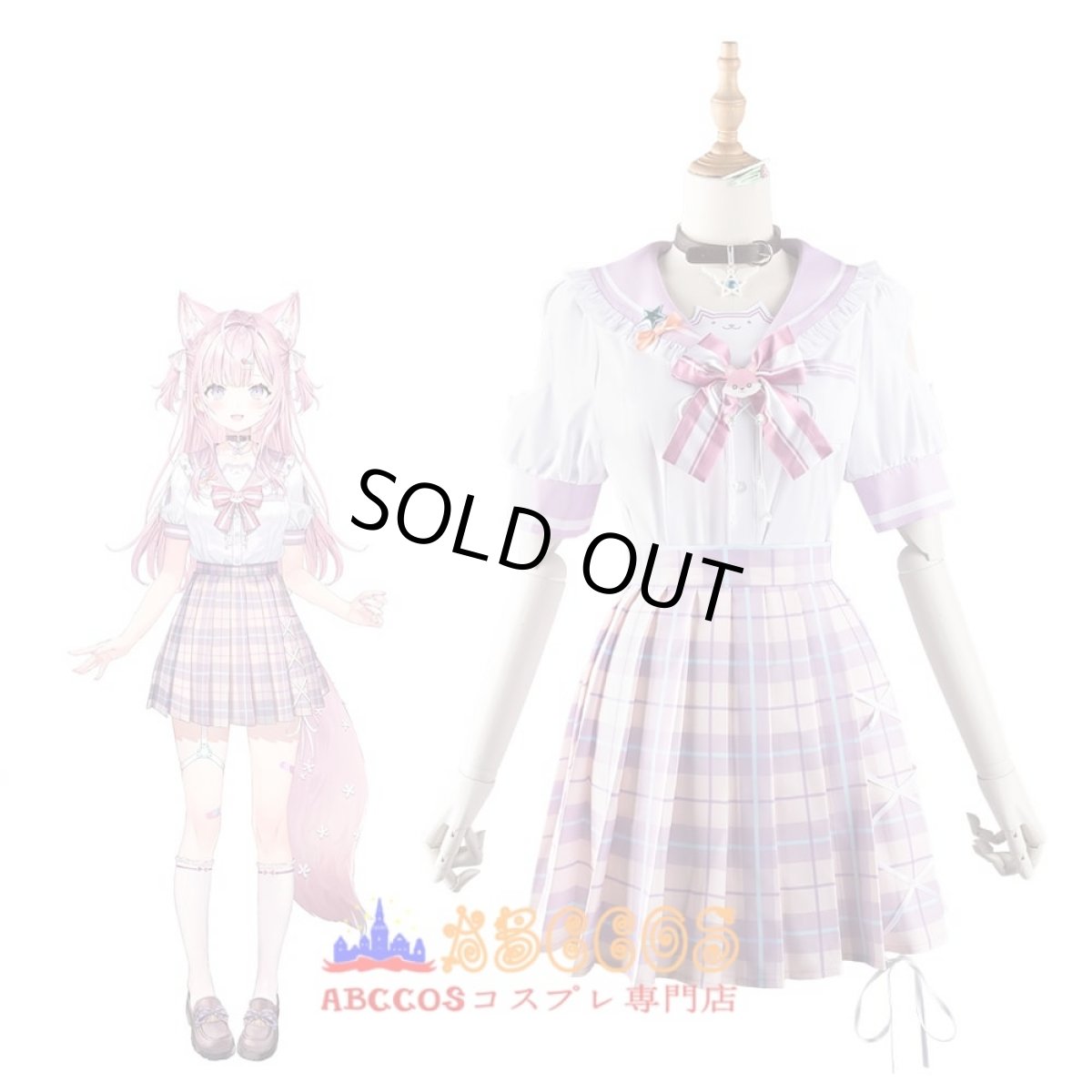 画像6: hololive（ホロライブ）博衣こよりHakui Koyori (ホワイトバージョン) コスプレ衣装 abccos製 「受注生産」 (6)