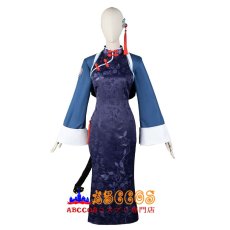 画像1: ブルーアーカイブ -Blue Archive- カグヤ Kaguya チャイナドレス コスプレ衣装 abccos製 「受注生産」 (1)