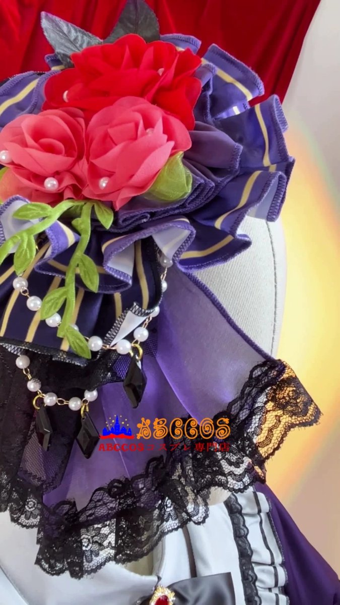 画像7: BanG Dream! バンドリ!Roselia(ロゼリア) 今井リサ(いまい リサ)コスプレ衣装 abccos製 「受注生産」 (7)