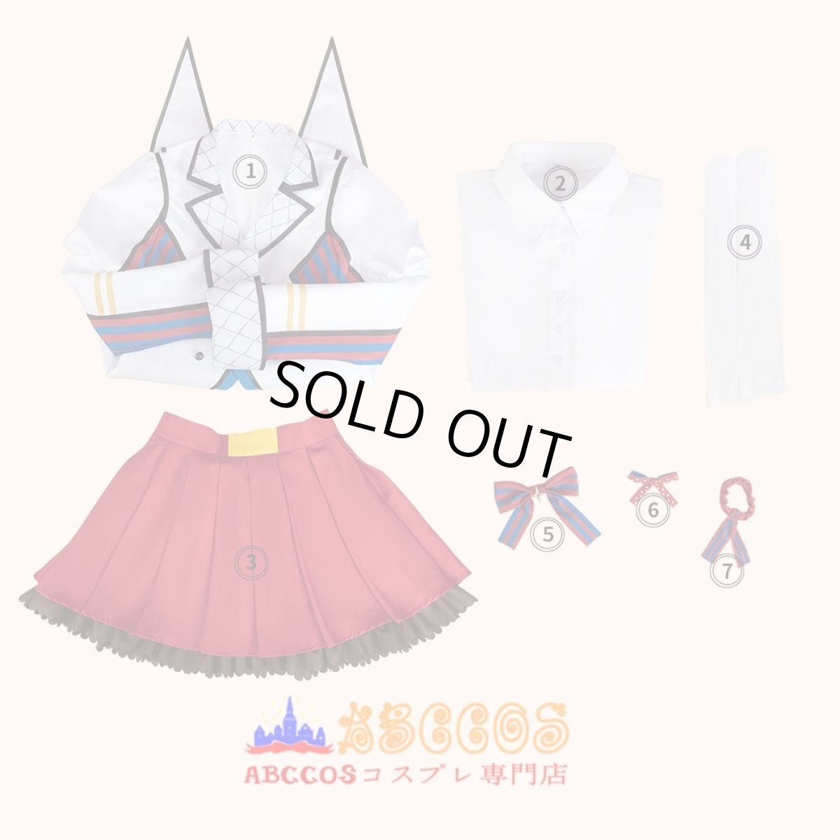 画像13: アイドルマスター ミリオンライブ！ 春日未来（かすが みらい） コスプレ衣装 abccos製 「受注生産」 (13)