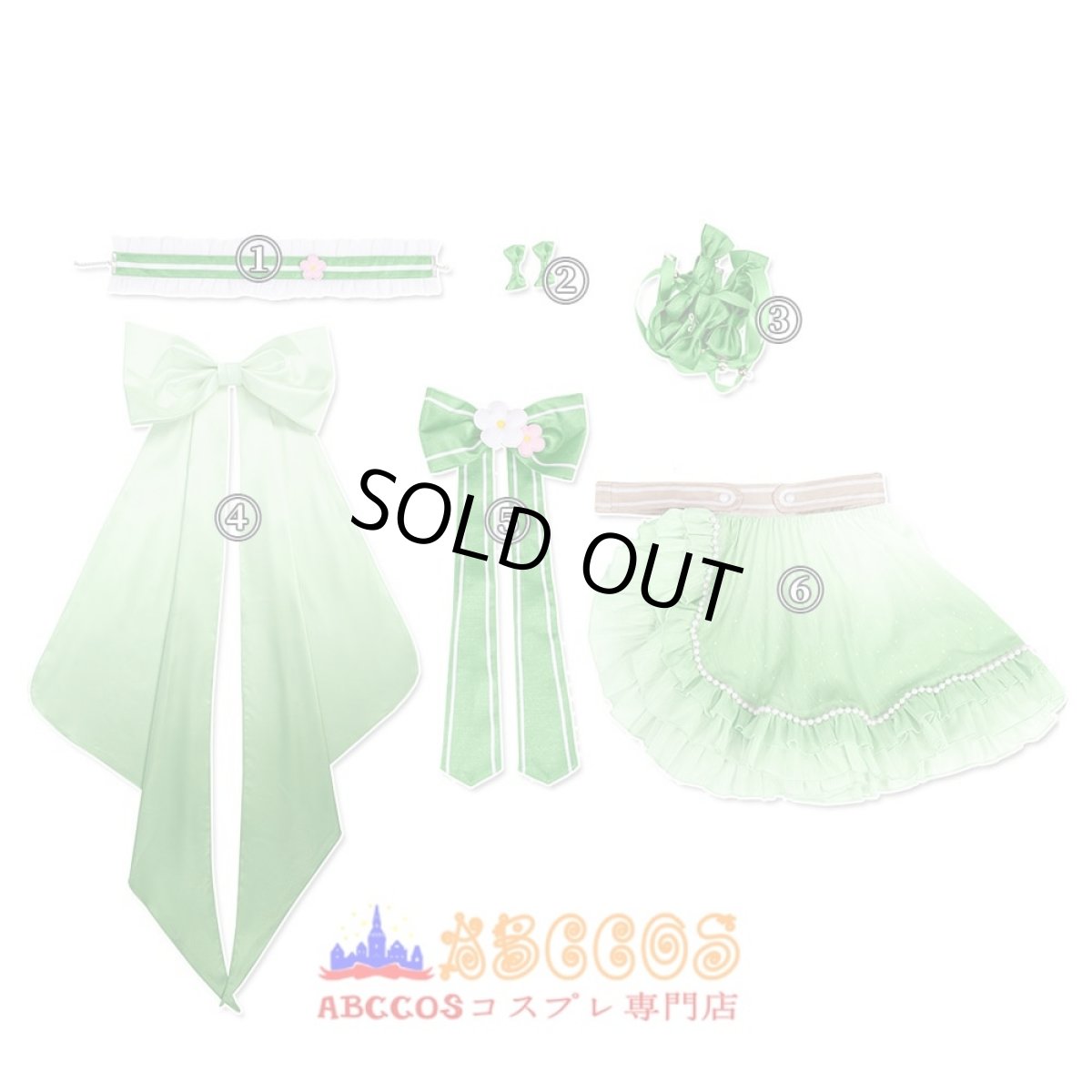 画像6: Love Live! ラブライブ！虹ヶ咲学園スクールアイドル同好会 エマ・ヴェルデ コスチューム コスプレ衣装 abccos製 「受注生産」 (6)