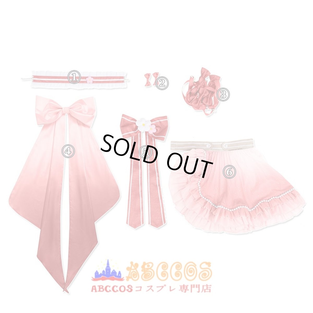 画像6: Love Live! ラブライブ！虹ヶ咲学園スクールアイドル同好会 優木 せつ菜 コスチューム コスプレ衣装 abccos製 「受注生産」 (6)