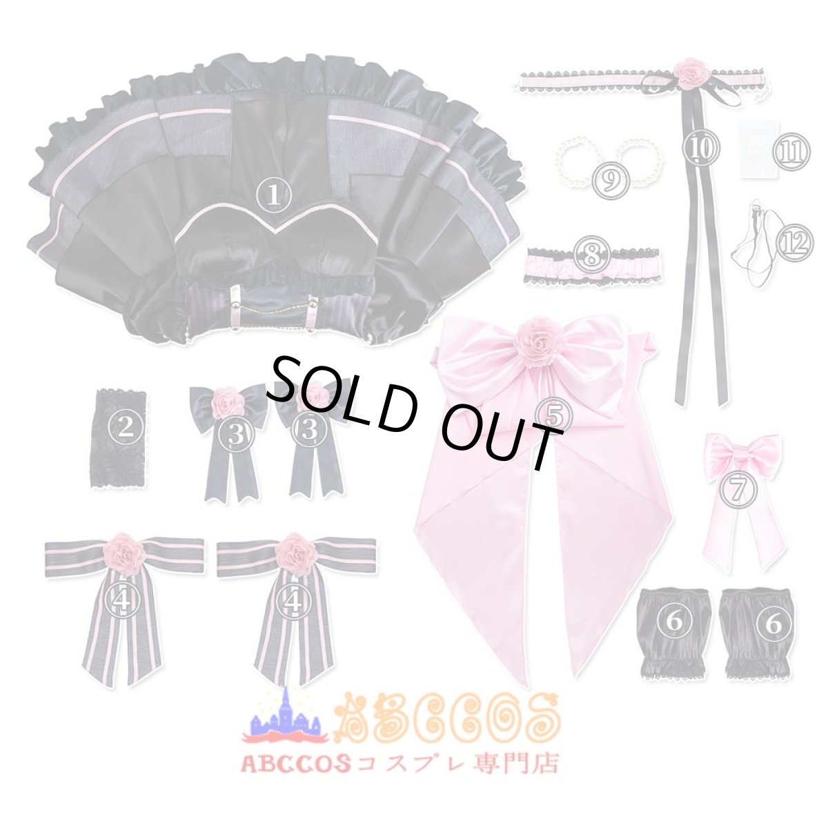 画像10: Love Live! ラブライブ！虹ヶ咲学園スクールアイドル同好会 鐘嵐珠（ショウ ランジュ）コスチューム コスプレ衣装 abccos製 「受注生産」 (10)