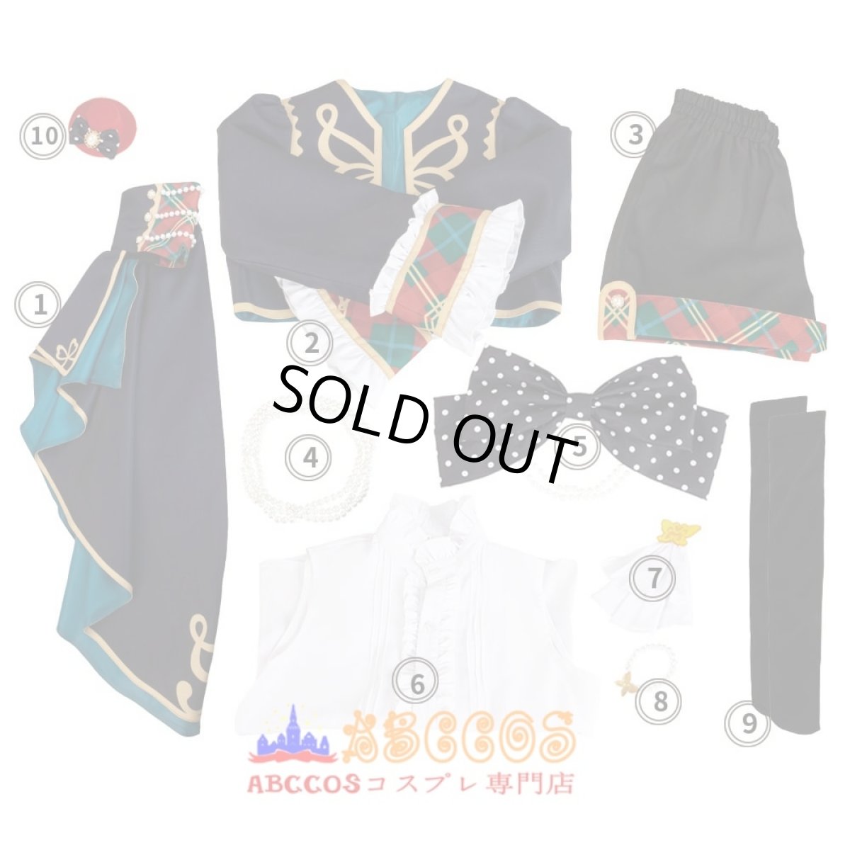 画像8: アイドルマスター 天空橋朋花（てんくうばし ともか）コスプレ衣装 abccos製 「受注生産」 (8)