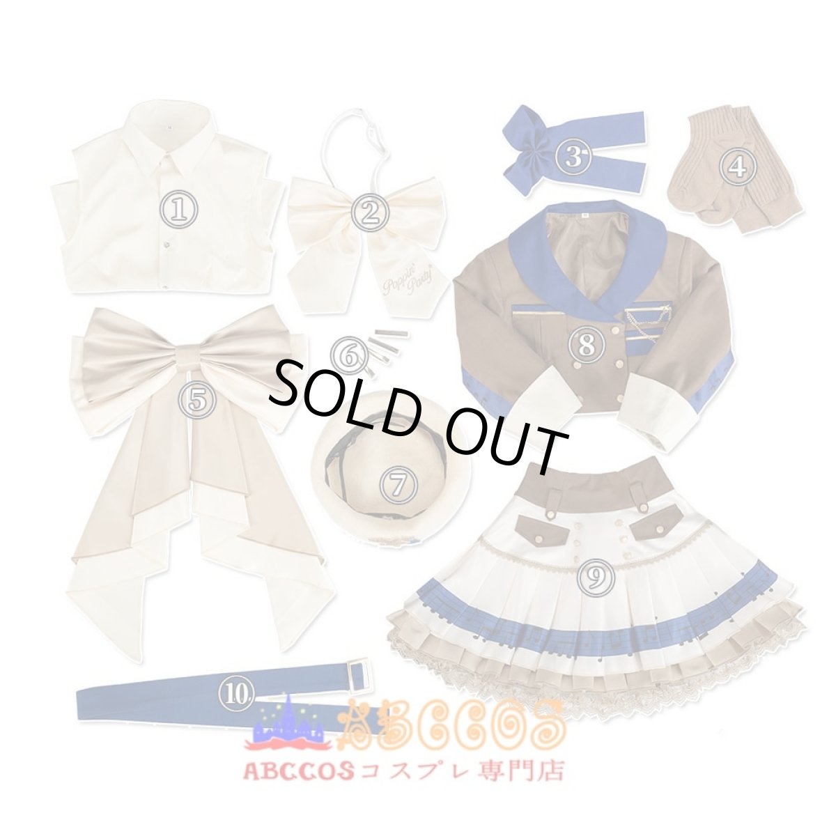 画像10: バンドリ！BanG Dream! 花園たえ（はなぞの たえ）コスプレ衣装 abccos製 「受注生産」 (10)