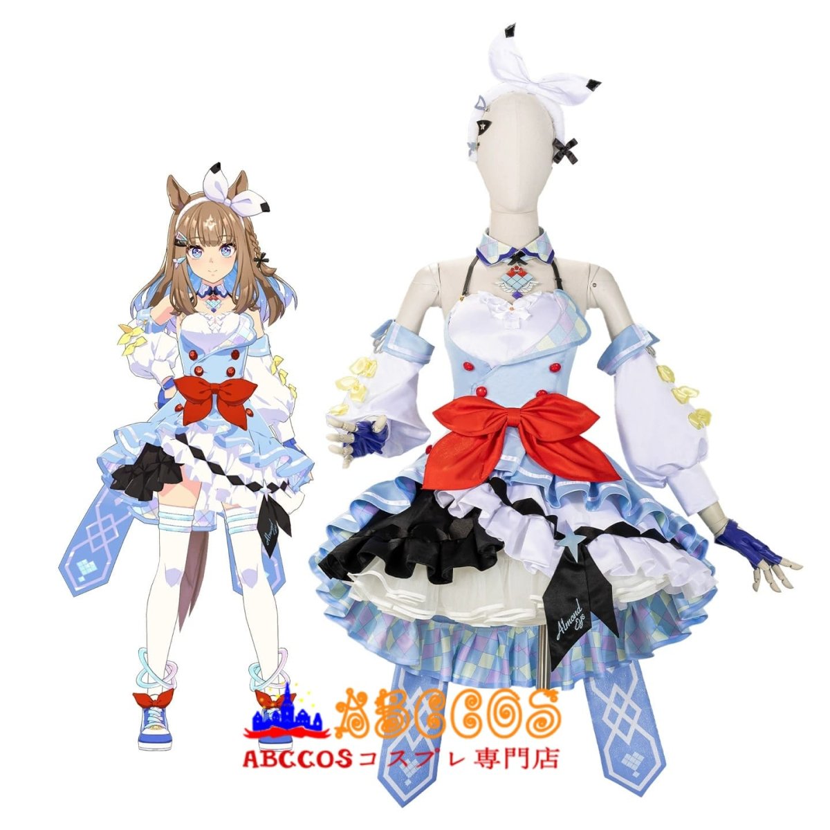 画像14: 【売り切れ即終】ウマ娘 プリティーダービー アーモンドアイ コスプレ衣装 abccos製 「受注生産」 (14)