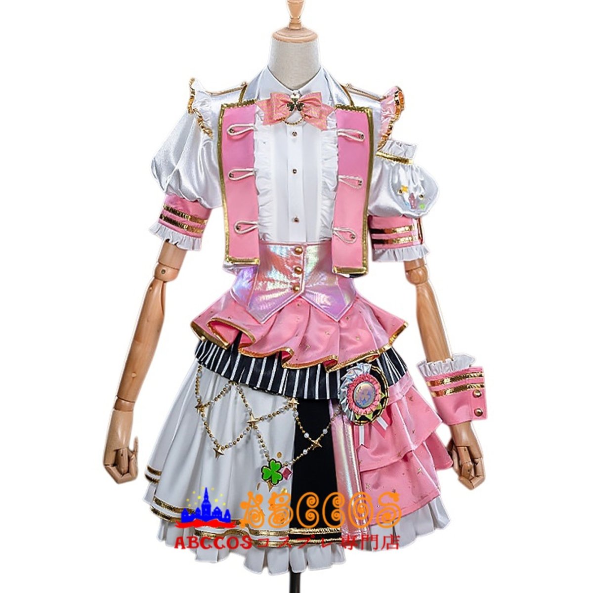 画像1: プロジェクトセカイ カラフルステージ！ feat. 初音ミク プロジェクトセカイ 5th Anniversary 感謝祭 桃井愛莉（ももい あいり）コスプレ衣装 abccos製 「受注生産」 (1)