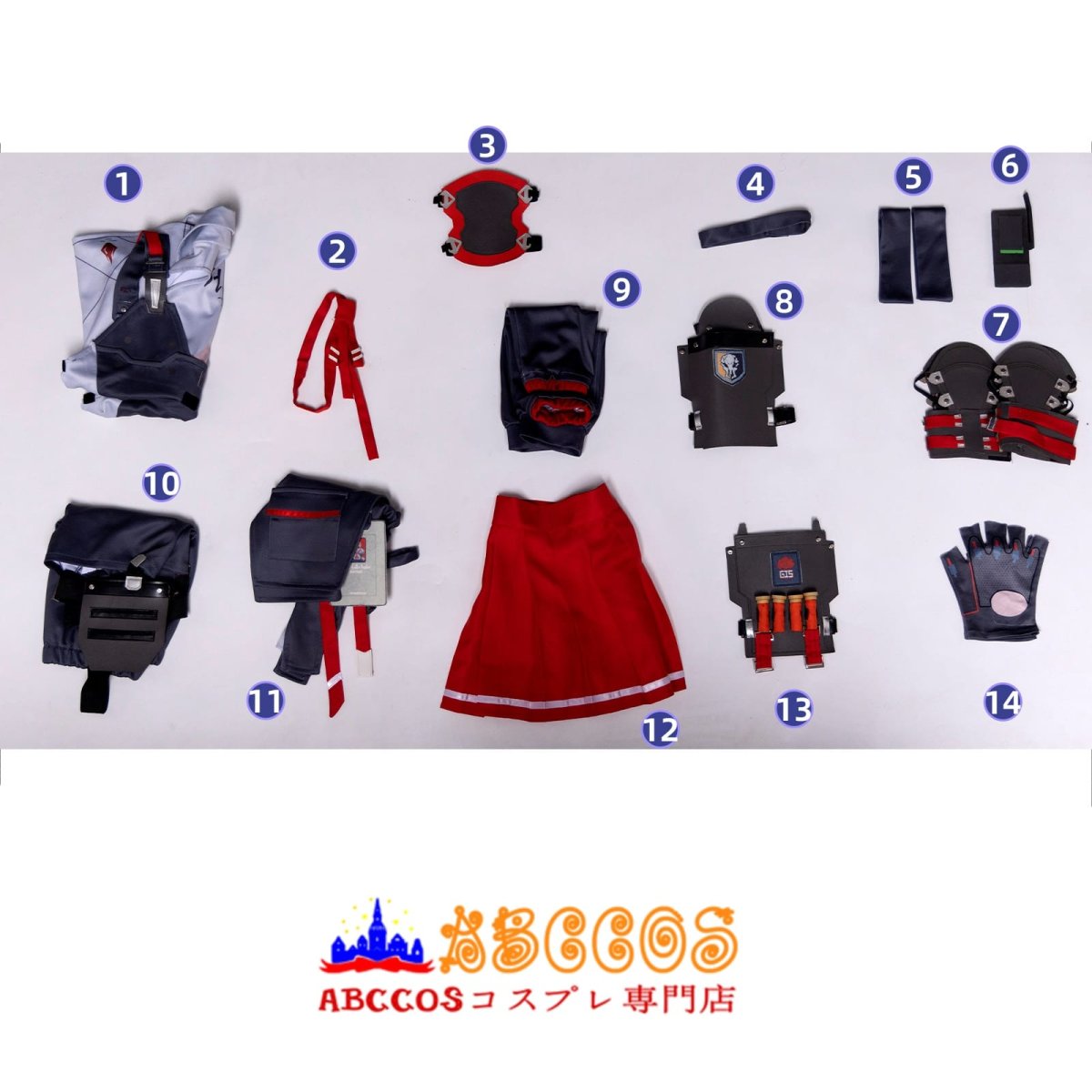 画像11: ドールズフロントライン GIRLS' FRONTLINE 2:EXILIUM 少女前線 塞布麗娜 コスプレ衣装 abccos製 「受注生産」 (11)