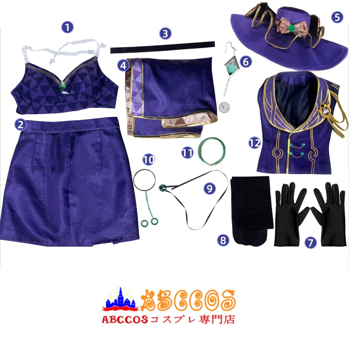 画像10: Honkai: Star Rail 崩壊：スターレイル 十の石心/じゅうのせきしん ジェイド コスプレ衣装 abccos製 「受注生産」 (10)