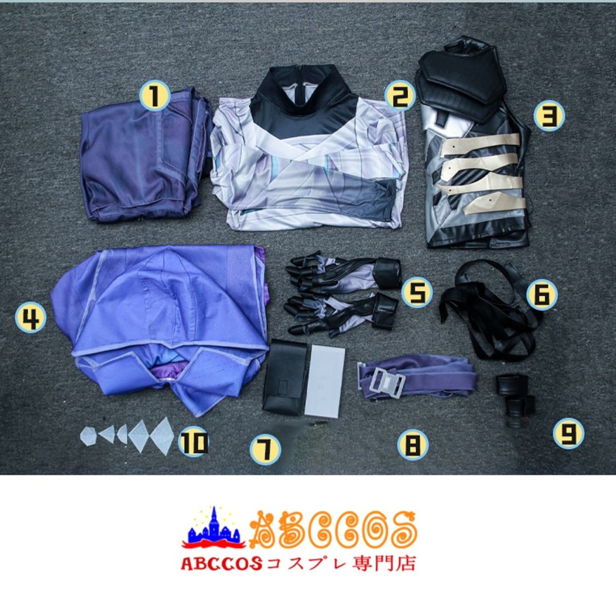 画像15: VALORANT ヴァロラント Omen オーメン 風 コスチューム コスプレ衣装 abccos製 「受注生産」 (15)