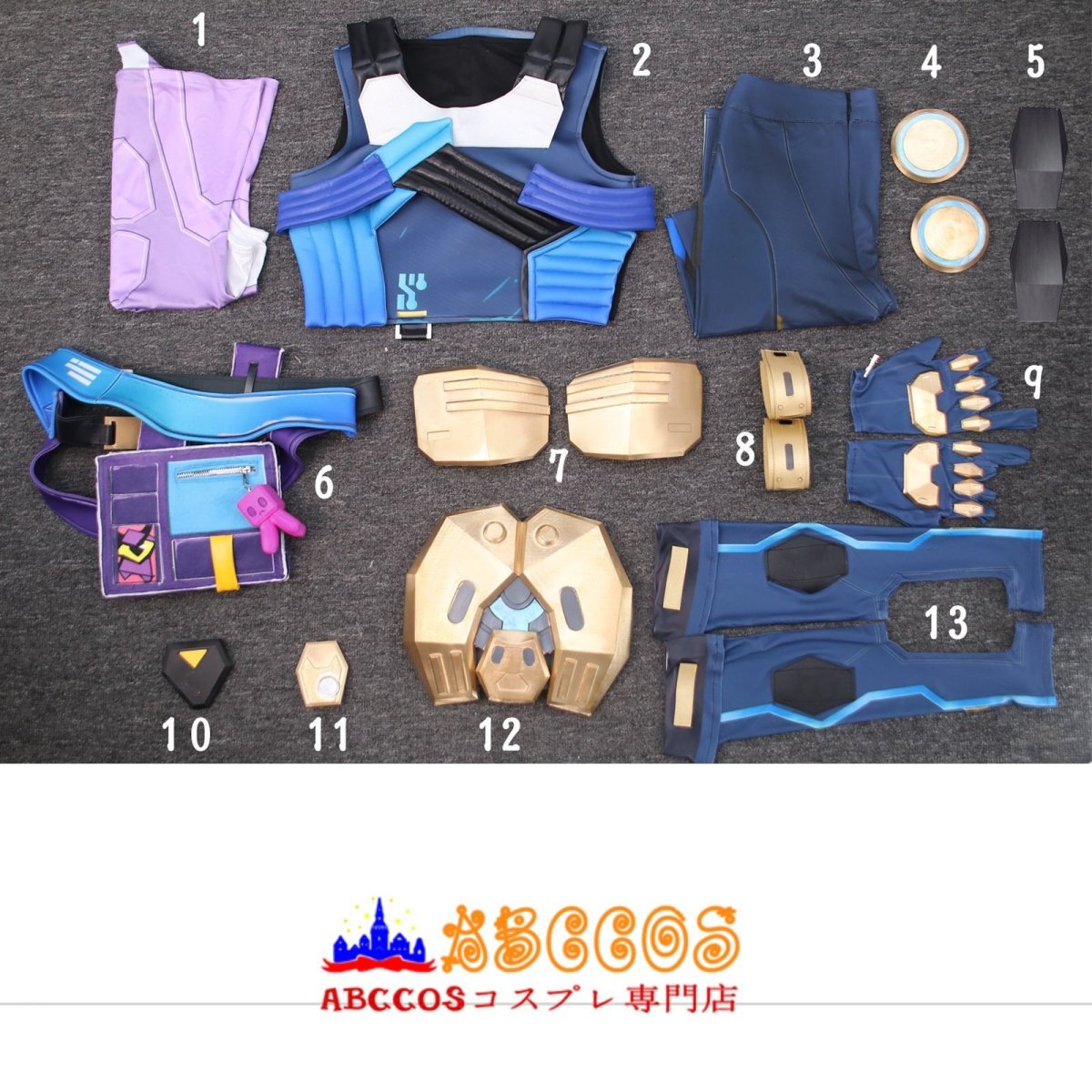 画像13: ヴァロラント VALORANT ネオン NEON コスプレ衣装 abccos製 「受注生産」 (13)