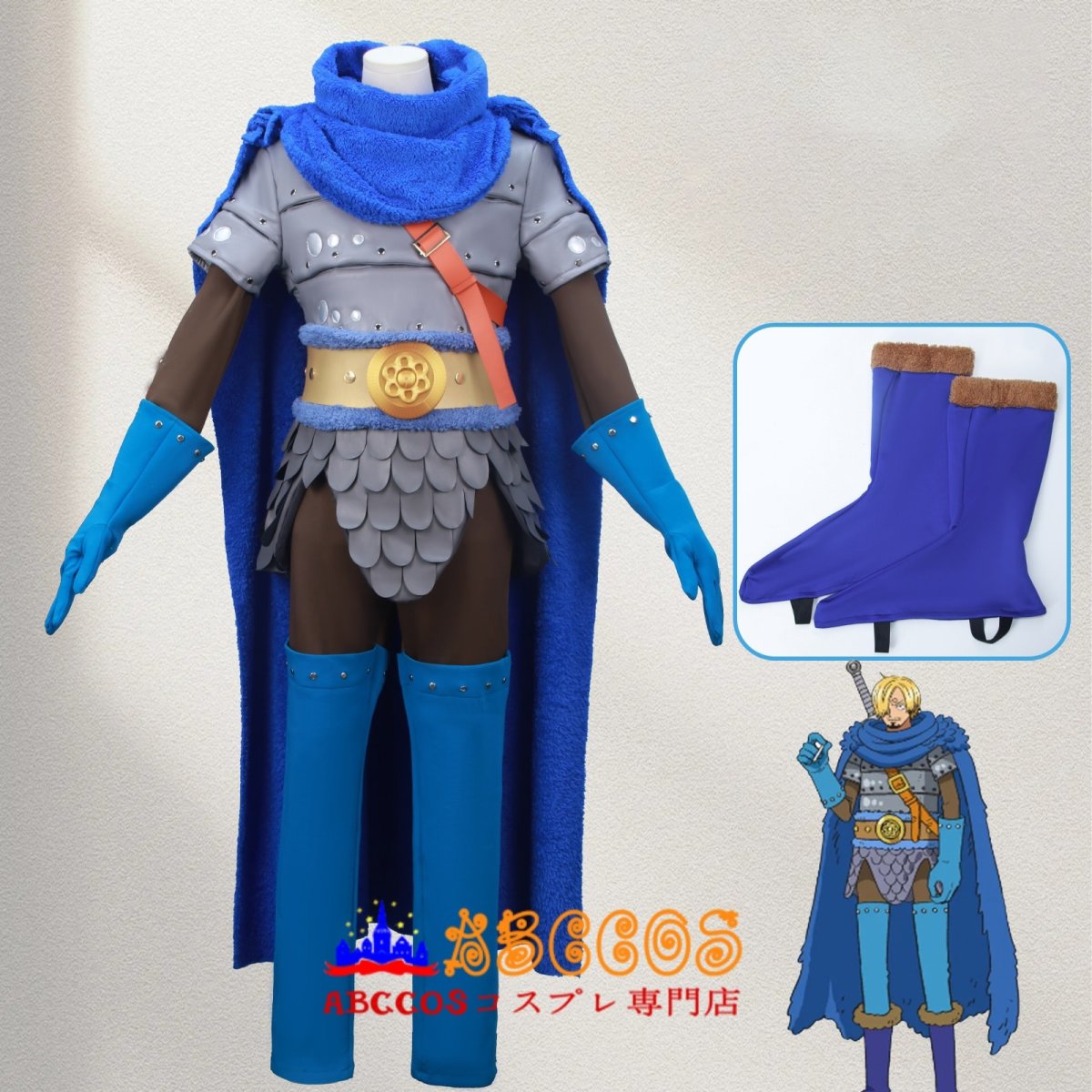 画像2: ONE PIECE（ワンピース） エルバフ編 麦わら船団 サンジ Sanji コスプレ衣装 abccos製 「受注生産」 (2)