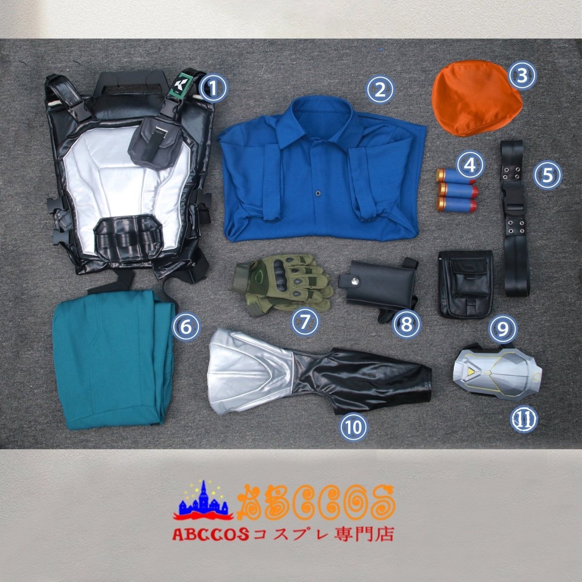 画像17: ヴァロラント VALORANT ブリムストーン (Brimstone) コスプレ衣装 abccos製 「受注生産」 (17)