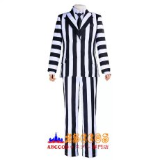 画像1: ビートルジュース ビートルジュース（Beetlejuice Beetlejuice）ビートルジュース コスプレ衣装 abccos製 「受注生産」 (1)