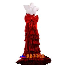 画像2: ファイナルファンタジー VII Final Fantasy VII エアリス ゲインズブール Aerith 赤いフォーマルドレス コスプレ衣装 abccos製 「受注生産」 (2)