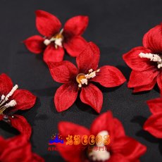 画像6: ファイナルファンタジー VII Final Fantasy VII エアリス ゲインズブール Aerith 赤いフォーマルドレス コスプレ衣装 abccos製 「受注生産」 (6)