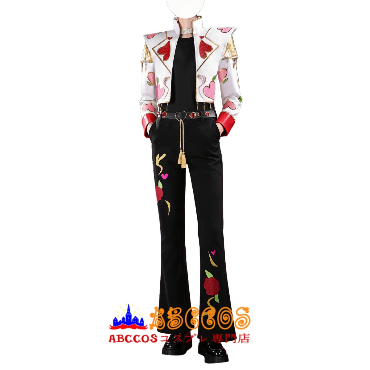 画像1: ハズビン・ホテル （Hazbin Hotel）アラスター（Alastor）バレンタイン専用デザイン コスプレ衣装 abccos製 「受注生産」 (1)