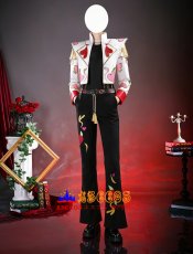 画像9: ハズビン・ホテル （Hazbin Hotel）アラスター（Alastor）バレンタイン専用デザイン コスプレ衣装 abccos製 「受注生産」 (9)