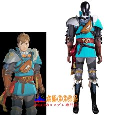 画像10: モンスターハンターストーリーズ3 〜運命の双竜〜(Monster Hunter Stories 3: Twisted Reflection)主人公 アズラル王国の王子/王女でレンジャー隊隊長 コスプレ衣装 abccos製 「受注生産」 (10)