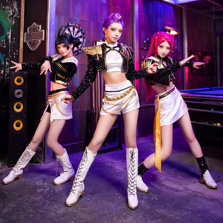KPOP ガールズ！デーモン・ハンターズコスプレ衣装：ミラ、ゾーイ、ルミの魅力を完全再現