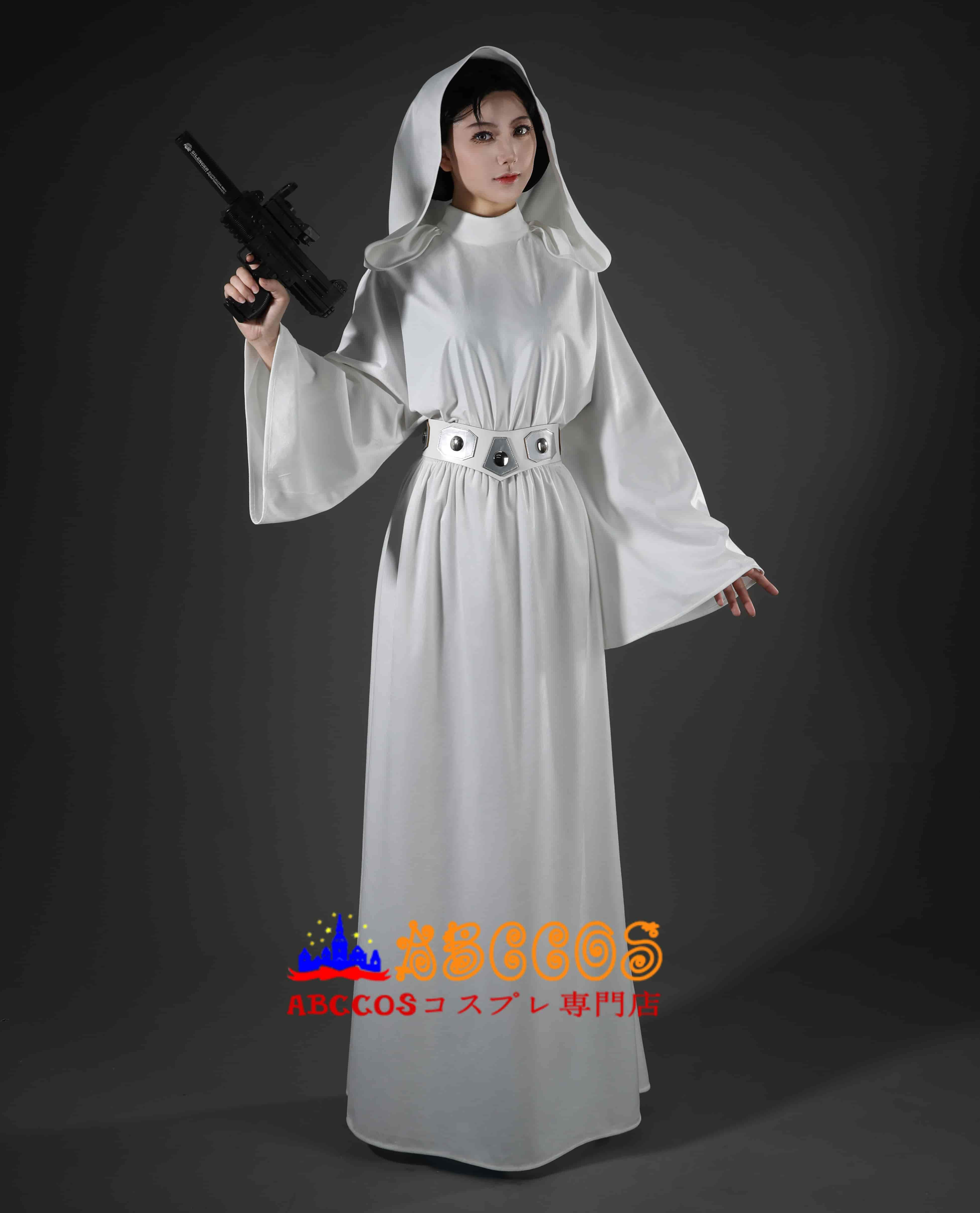 「スター・ウォーズ エピソード 4」レイア・オーガナ姫 純白の反乱希望 コスプレ衣装