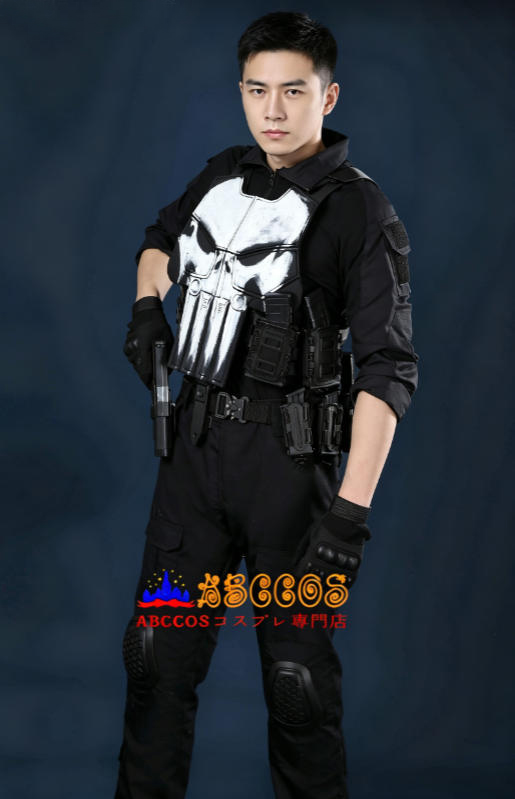 熱狂必見！The Punisher One Last Kill フランク全身タクティカルスーツ 胸アーマー付きコス衣装 サイズオーダー OK