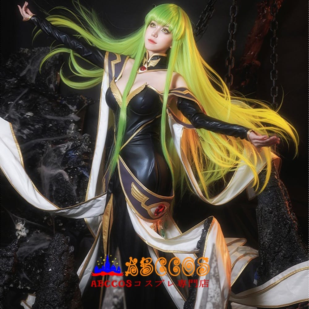 コードギアス 反逆のルルーシュ C.C. 皇后衣装 コスプレ衣装 宝石付きフルセット 撮影イベント大注目