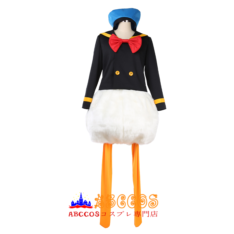 東京ディズニーランド Donald Duck ドナルドダック ブラック 海軍服 コスプレ衣装 abccos製 「受注生産」 ABCCOS