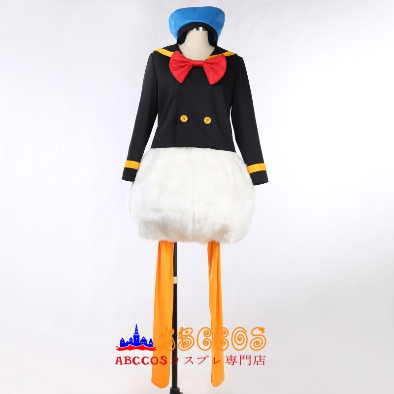 東京ディズニーランド Donald Duck ドナルドダック ブラック 海軍服 コスプレ衣装 abccos製 「受注生産」