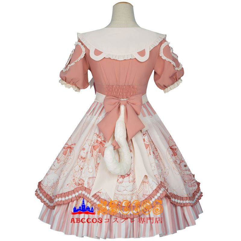 甘い女 プリンセス風 ロマンティック 細身 お嬢様 Op女装 学生服 洋服 ワンピース ロリィタ女装 Abccos製 受注生産 Abccos