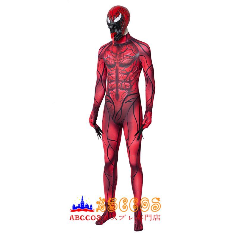 ヴェノム2：レット・ゼア・ビー・カーネイジ カーネイジ コスプレ衣装 マスク ヘルメット付き バラ売り可 abccos製 「受注生産」