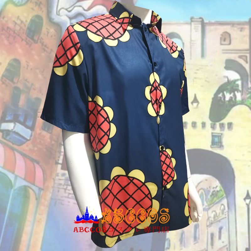Abccosコスプレ専門店 One Piece ワンピース モンキー D ルフィ ひまわり カジュアル服 半袖 コスプレ衣装 製作 通販