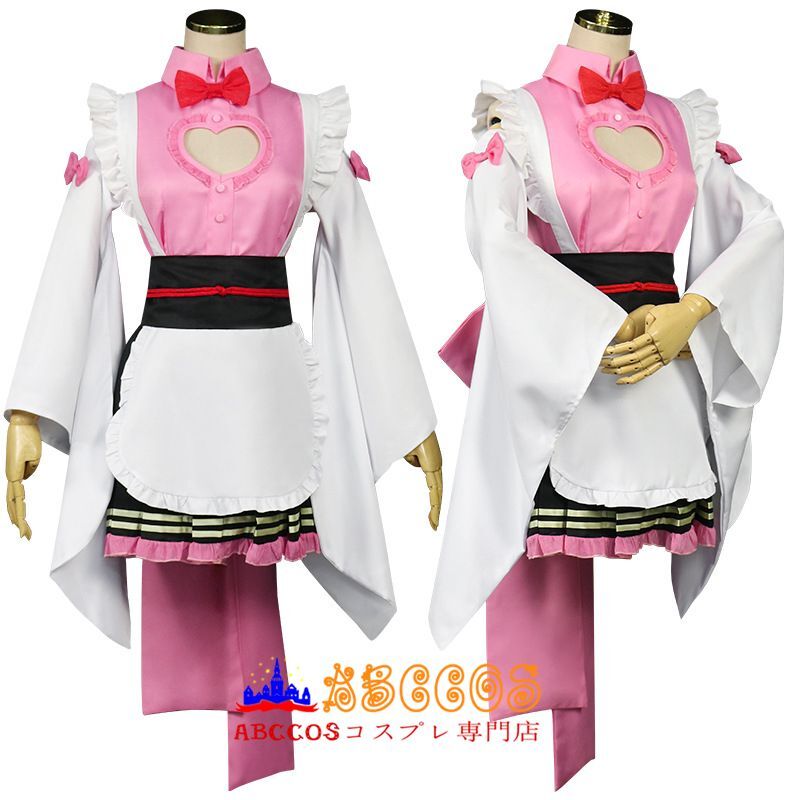 鬼滅の刃 甘露寺蜜璃（かんろじみつり） メイド服 コスプレ衣装 abccos製 「受注生産」