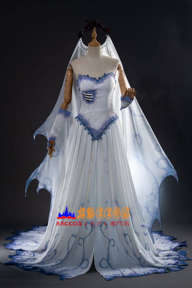 ティム・バートンのコープスブライド Tim Burton's Corpse Bride エミリー Corpse Bride コスプレ衣装  abccos製 「受注生産」