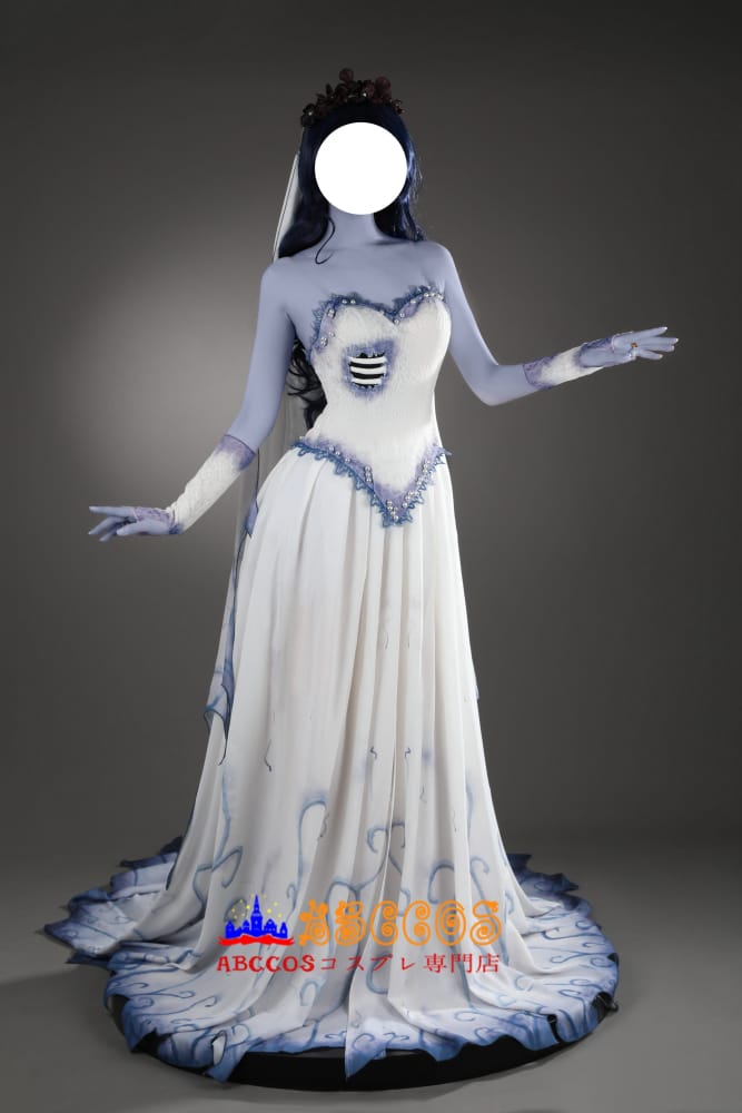 ティム・バートンのコープスブライド Tim Burton's Corpse Bride エミリー Corpse Bride コスプレ衣装  abccos製 「受注生産」