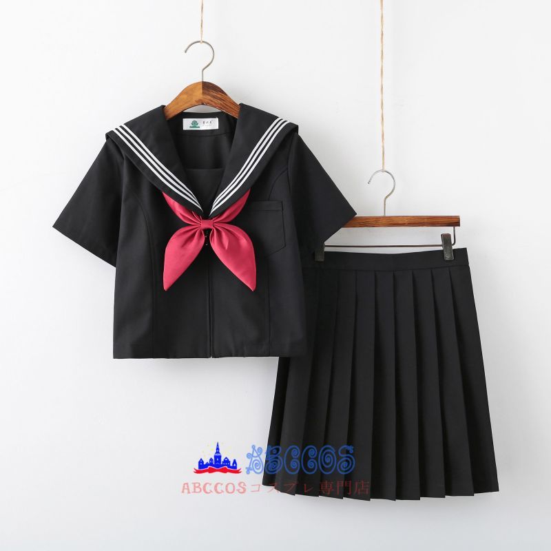 激安 セーラー服 長袖 短袖 女子制服 学生服 女子高校生 可愛い 学園祭 文化祭 仮装 ストッキング付き Abccos製 受注生産 Abccos