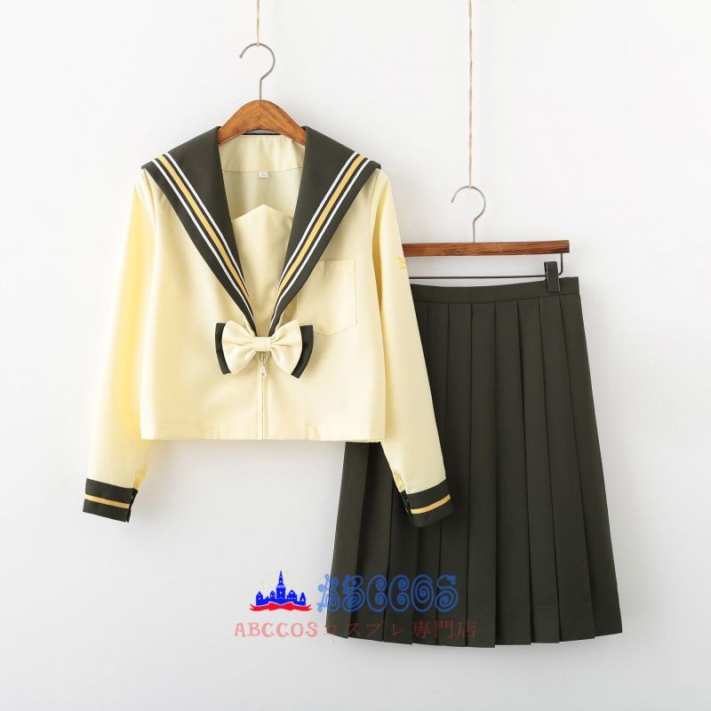 激安 Jk制服 セーラー服 短袖長袖 レディース 可愛い 制服 学生服 女子高生 学園祭 文化祭 仮装 ストッキング付き Abccos製 受注生産 Abccos