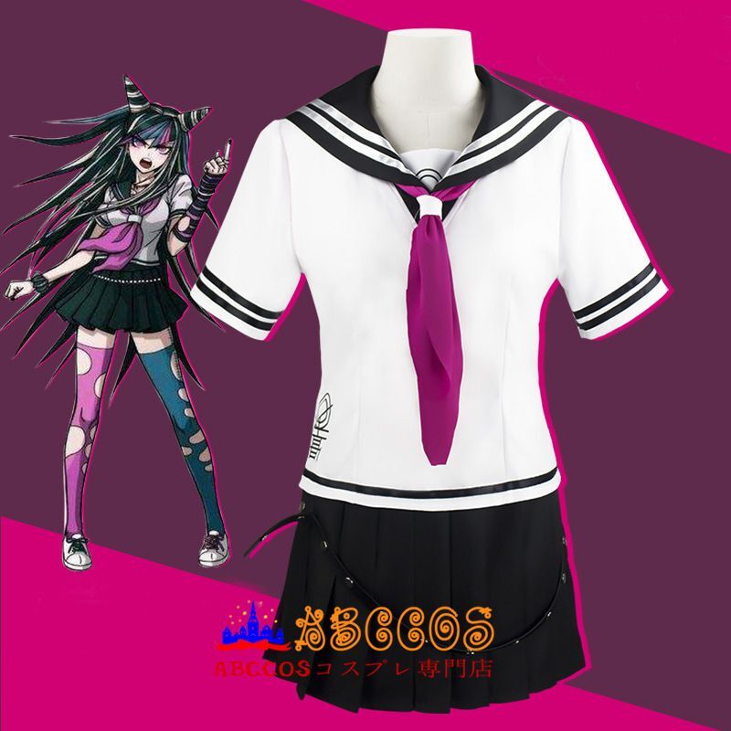 Abccosコスプレ専門店 スーパーダンガンロンパ2 さよなら絶望学園 澪田 唯吹 セーラー服 コスプレ衣装 製作 通販