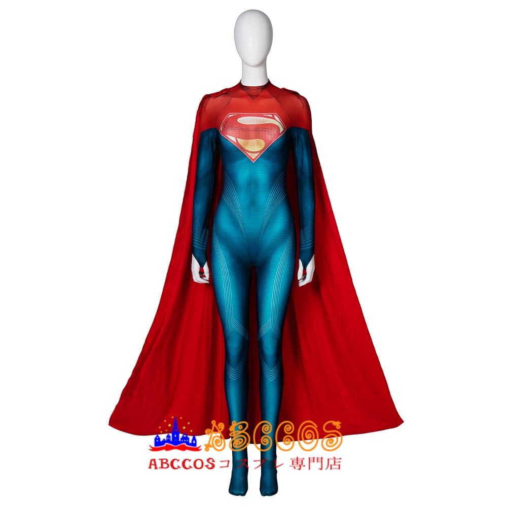 画像1: THE FLASH/フラッシュ Supergirl スーパーガール つなぎの服 全身タイツ コスチューム コスプレ衣装 abccos製 「受注生産」 (1)