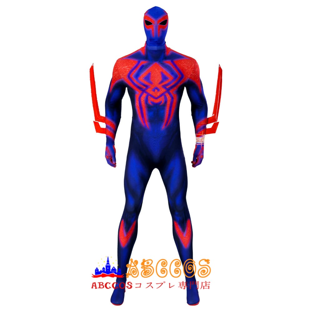 画像1: Spider-Man: Across the Spider-Verse スパイダーマン:アクロス・ザ・スパイダーバース 2 スパイダーマン2099 風 全身タイツ コスチューム コスプレ衣装 abccos製 「受注生産」 (1)