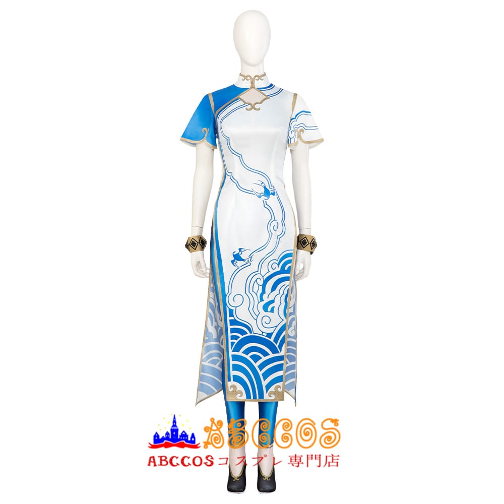 画像1: ストリートファイタ（Street Fighter） 春麗 チュン・リー コスチューム コスプレ衣装 abccos製 「受注生産」 (1)