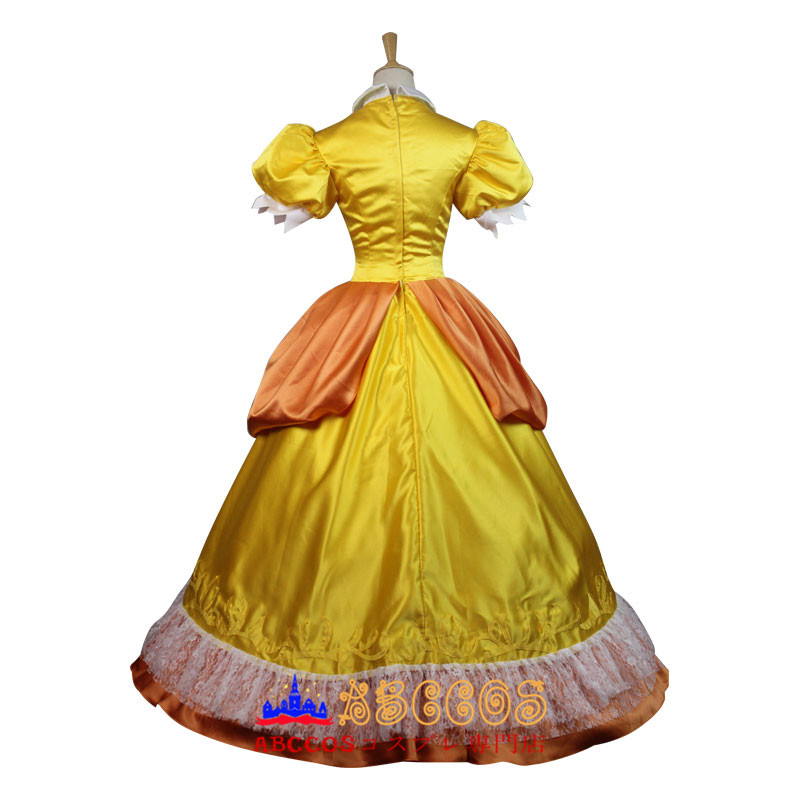 スーパーマリオ Daisy デイジー ドレス コスプレ衣装 abccos製 「受注生産」