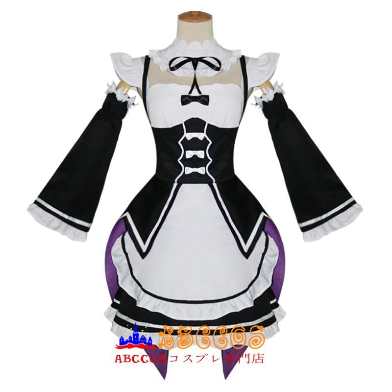 Abccosコスプレ専門店 Re ゼロから始める異世界生活 ラム Ram レム Rem メイド服 コスプレ衣装 製作 通販
