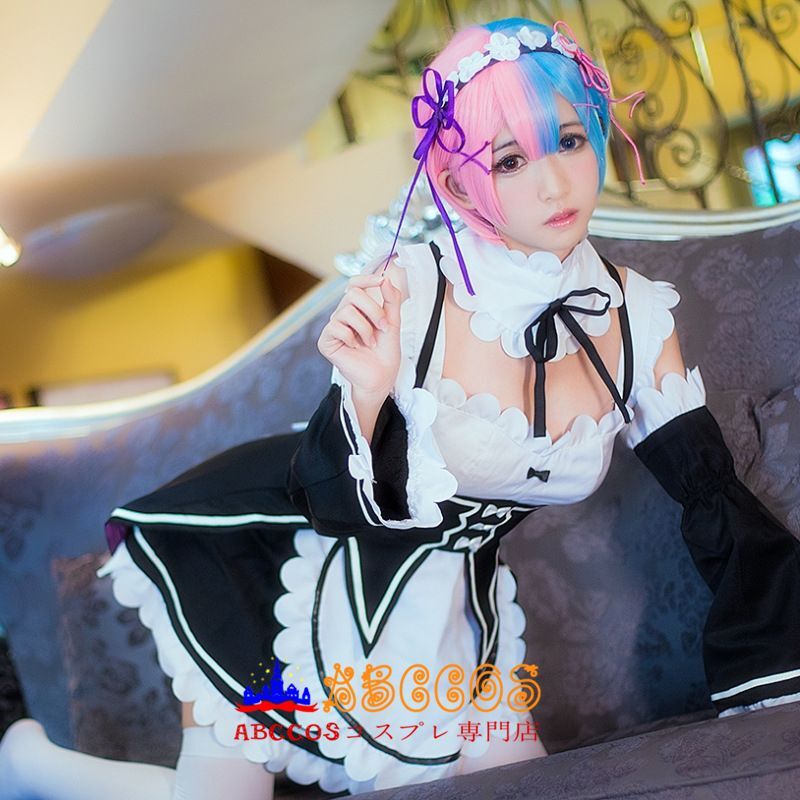 Re:ゼロから始める異世界生活 ラム Ram レム Rem メイド服 コスプレ衣装 abccos製 「受注生産」