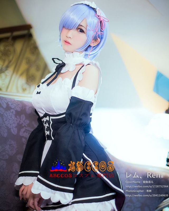 Re:ゼロから始める異世界生活 ラム Ram レム Rem メイド服 コスプレ衣装 abccos製 「受注生産」