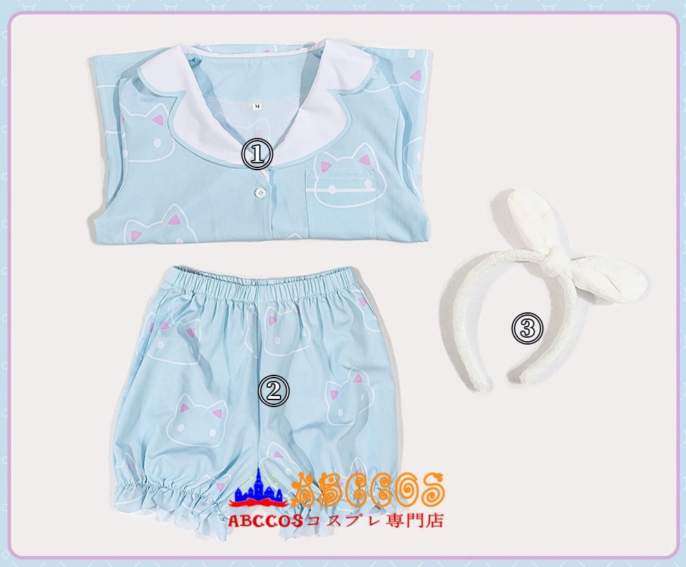 画像5: 【売り切れ即終】ブルーアーカイブ Blue Archive 早瀬 ユウカ パジャマ コスプレ衣装 abccos製 「受注生産」 (5)