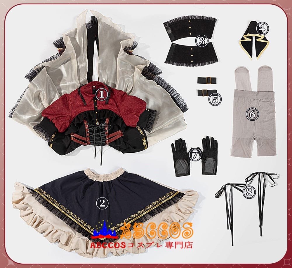 画像13: 【売り切れ即終】Bangdream Ave Mujica バンドリ! 豊川祥子(とがわ さきこ)コスプレ衣装 abccos製 「受注生産」 (13)