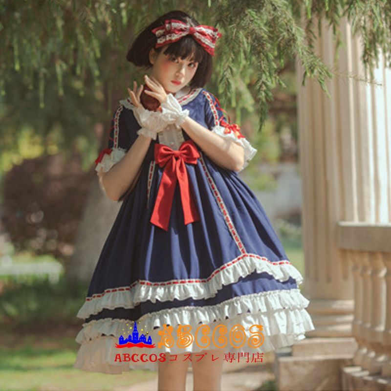 他と差がつくデザイン！かわいい白雪姫ワンピース♡スノーホワイト 110